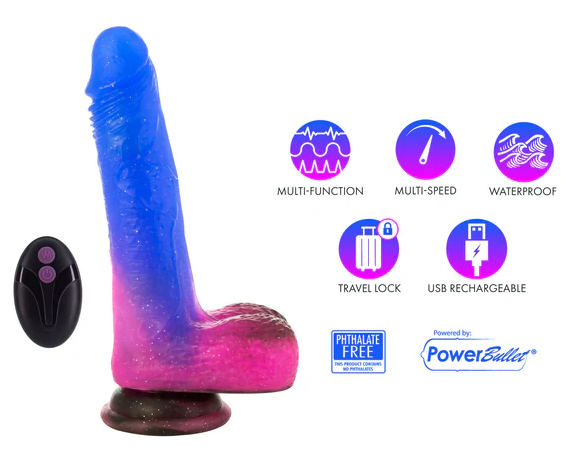 Pure Love - 7" Vibrating & Rotating Silicone Dildo w/Remote Control Down Home Lovin' Pure Love - 7" Vibrating & Rotating Silicone Dildo w/Remote Control Down Home Lovin'