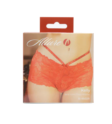 Allure - Kelly - Lace Crotchless Shorts