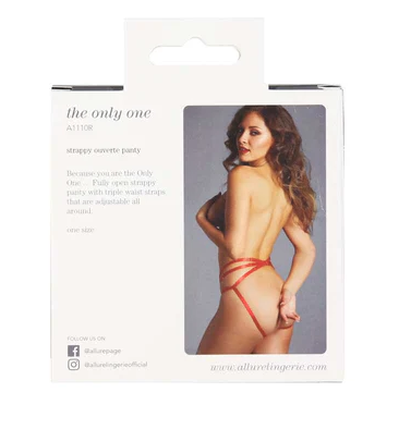 Allure Adore – The Only One Panty – Red – One Size