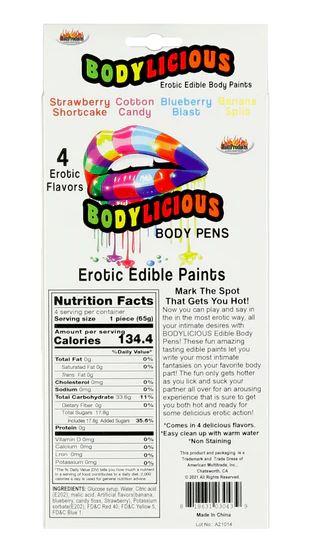 Bodylicious Erotic Edible Paints