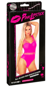 Pink Lipstick - All Access Pass Bodysuit - "One Size Fits Most"