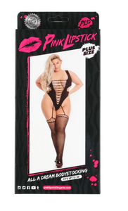 Pink Lipstick - All A Dream Bodystocking - "Queen Size"