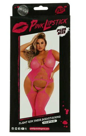 Pink Lipstick - Flight Risk Bodystocking