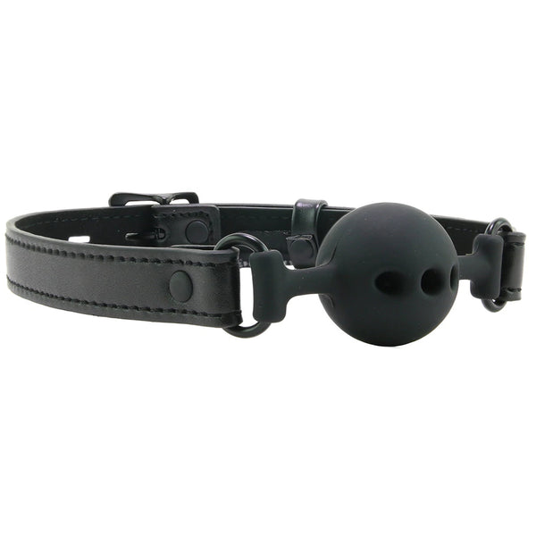 Breathable Silicone Ball Gag - Black