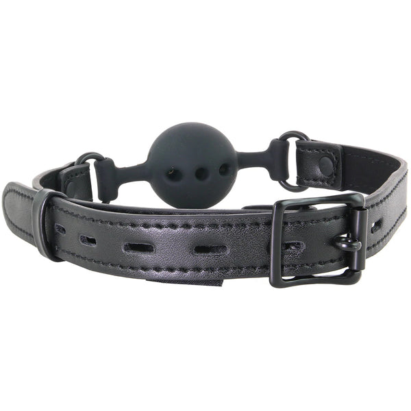 Breathable Silicone Ball Gag - Black