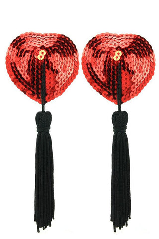 Heart Shaped Pasties with Tassels