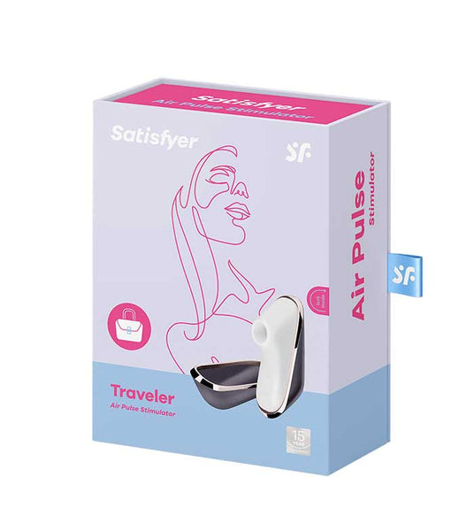 Traveler - Black - Clitoral Air Pulse Stimulator