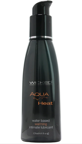 Wicked Aqua Heat Waterbased Lubricant 4oz
