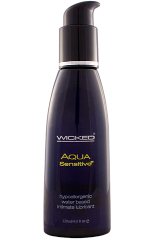 Wicked Aqua Sensitive Waterbased Lubricant 4oz