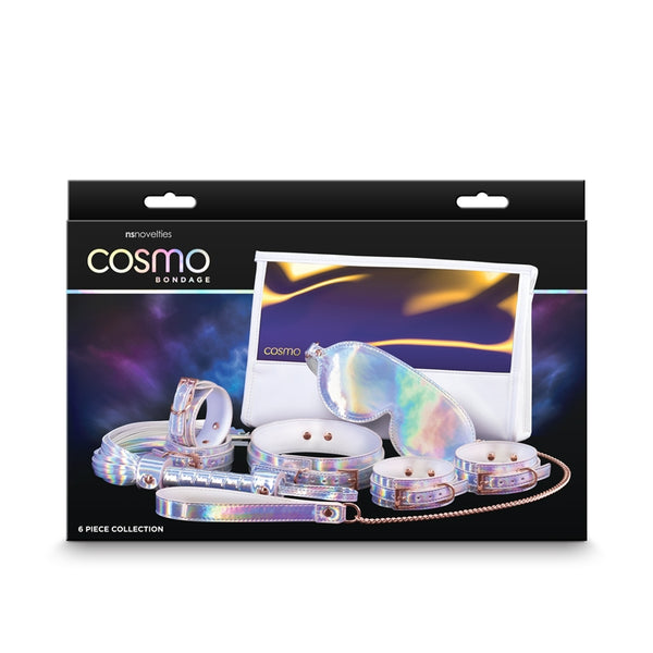 Cosmo - 6 Piece Holo/Rose Gold Bondage Kit