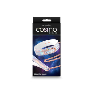 Cosmo - Holo/Rose Gold Bondage Collar