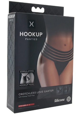 Hookup - Open Love Garter Panty - One Size