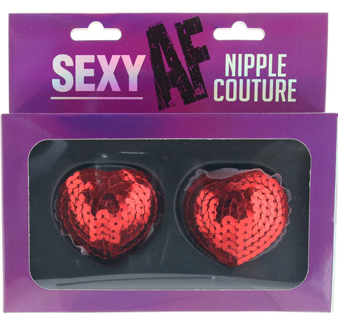 Red Heart Sequin Pasties