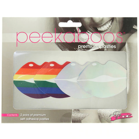 Peekaboo Pasties - Holo & Rainbow Lips