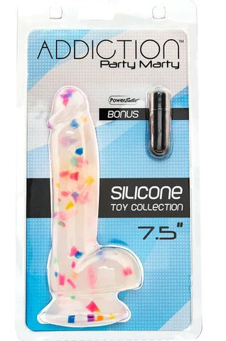 Addiction - Silicone Confetti Probe - 7.5" Party Marty