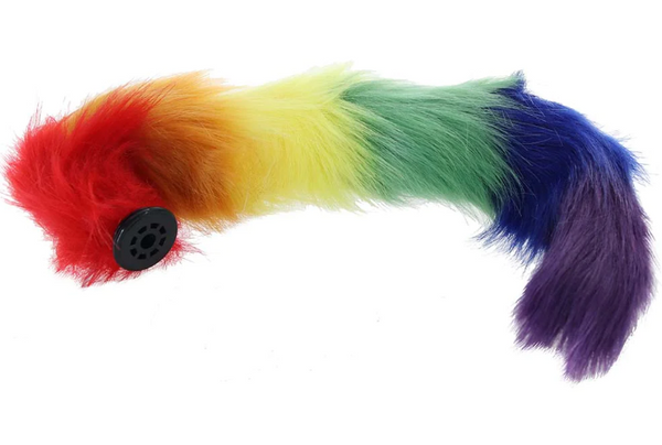 Rainbow Fox Tail Plug Attachment