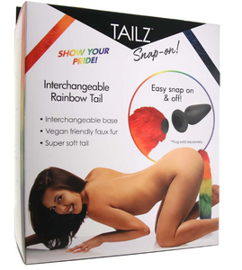 Rainbow Fox Tail Plug Attachment