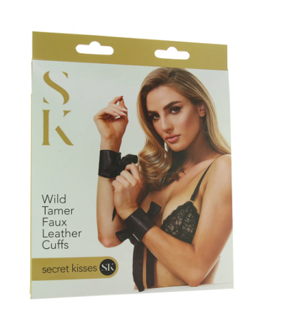 Secret Kisses Wild Tamer Faux Leather Cuffs